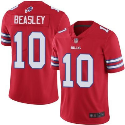Buffalo Bills #10 Cole Beasley Red Stitched NFL Limited Rush Jersey