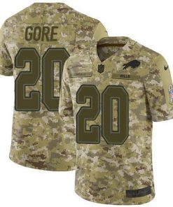 Buffalo Bills #20 Frank Gore Camo Stitched NFL Limited 2018 Salute To Service Jersey