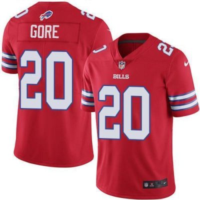 Buffalo Bills #20 Frank Gore Red Stitched NFL Elite Rush Jersey