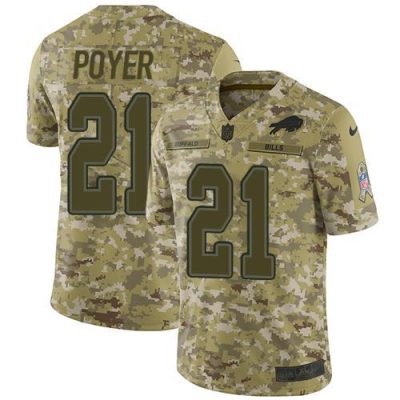Buffalo Bills #21 Jordan Poyer Camo Stitched NFL Limited 2018 Salute To Service Jersey