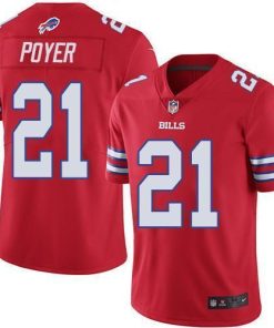 Buffalo Bills #21 Jordan Poyer Red Stitched NFL Limited Rush Jersey