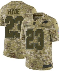 Buffalo Bills #23 Micah Hyde Camo Stitched NFL Limited 2018 Salute To Service Jersey
