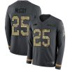 Buffalo Bills #25 LeSean McCoy Anthracite Salute to Service Stitched NFL Limited Therma Long Sleeve Jersey