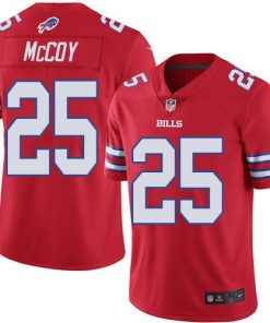 Buffalo Bills #25 LeSean McCoy Red Stitched NFL Elite Rush Jersey
