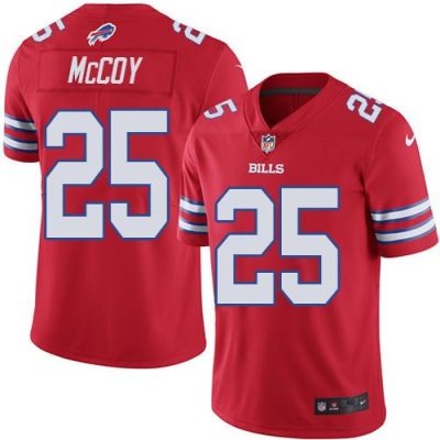 Buffalo Bills #25 LeSean McCoy Red Stitched NFL Elite Rush Jersey