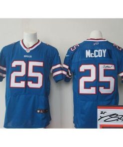 Buffalo Bills #25 LeSean McCoy Royal Blue Team Color Stitched NFL Elite Autographed Jersey