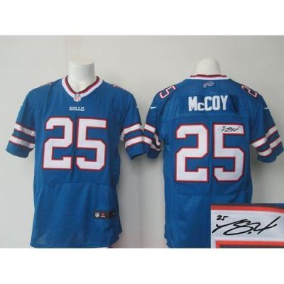 Buffalo Bills #25 LeSean McCoy Royal Blue Team Color Stitched NFL Elite Autographed Jersey