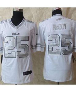 Buffalo Bills #25 LeSean McCoy White Stitched NFL Limited Platinum Jersey