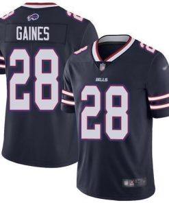 Buffalo Bills #28 E.J. Gaines Navy Stitched NFL Limited Inverted Legend Jersey