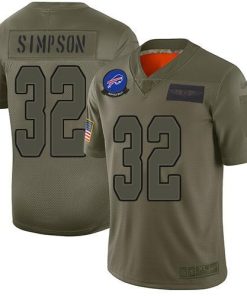 Buffalo Bills #32 O. J. Simpson Camo Stitched NFL Limited 2019 Salute To Service Jersey