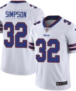 Buffalo Bills #32 O. J. Simpson White Stitched NFL Vapor Untouchable Limited Jersey