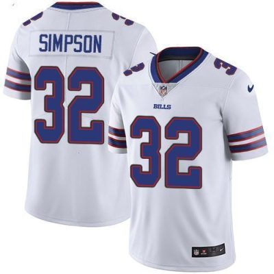 Buffalo Bills #32 O. J. Simpson White Stitched NFL Vapor Untouchable Limited Jersey