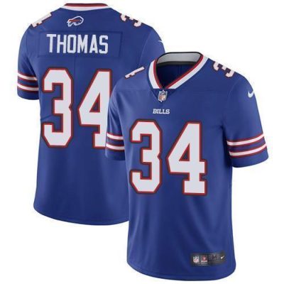 Buffalo Bills #34 Thurman Thomas Royal Blue Team Color Stitched NFL Vapor Untouchable Limited Jersey