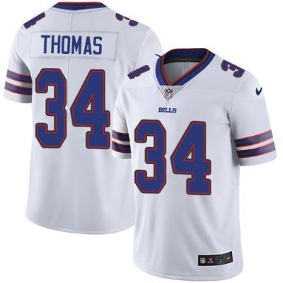 Buffalo Bills #34 Thurman Thomas White Stitched NFL Vapor Untouchable Limited Jersey