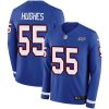 Buffalo Bills #55 Jerry Hughes Royal Blue Team Color Stitched NFL Limited Therma Long Sleeve Jersey