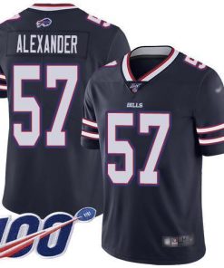 Buffalo Bills #57 Lorenzo Alexander Navy Stitched NFL Limited Inverted Legend 100th Season Jersey
