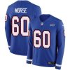 Buffalo Bills #60 Mitch Morse Royal Blue Team Color Stitched NFL Limited Therma Long Sleeve Jersey