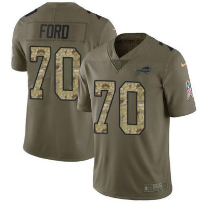 Buffalo Bills #70 Cody Ford Olive/Camo Stitched NFL Limited 2017 Salute To Service Jersey