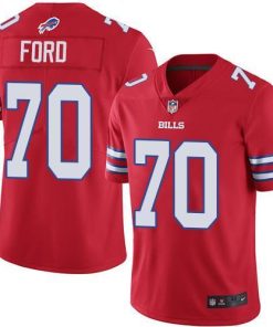 Buffalo Bills #70 Cody Ford Red Stitched NFL Elite Rush Jersey