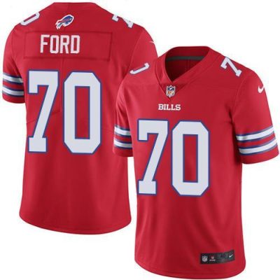 Buffalo Bills #70 Cody Ford Red Stitched NFL Elite Rush Jersey