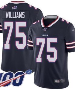 Buffalo Bills #75 Daryl Williams Navy Stitched NFL Limited Inverted Legend 100th Season Jersey