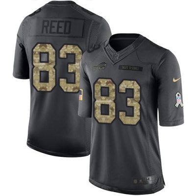 Buffalo Bills #83 Andre Reed Black Stitched NFL Limited 2016 Salute To Service Jersey
