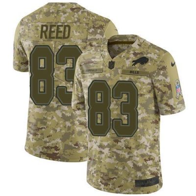 Buffalo Bills #83 Andre Reed Camo Stitched NFL Limited 2018 Salute To Service Jersey