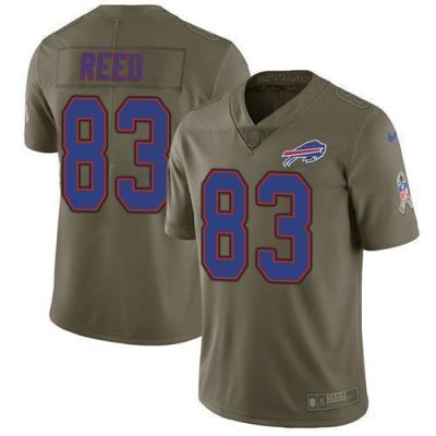 Buffalo Bills #83 Andre Reed Olive Stitched NFL Limited 2017 Salute To Service Jersey