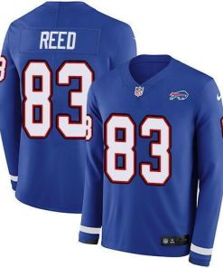 Buffalo Bills #83 Andre Reed Royal Blue Team Color Stitched NFL Limited Therma Long Sleeve Jersey