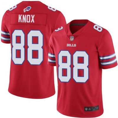 Buffalo Bills #88 Dawson Knox Red Stitched NFL Limited Rush Jersey