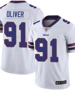 Buffalo Bills #91 Ed Oliver White Stitched NFL Vapor Untouchable Limited Jersey