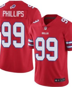 Buffalo Bills #99 Harrison Phillips Red Stitched NFL Limited Rush Jersey