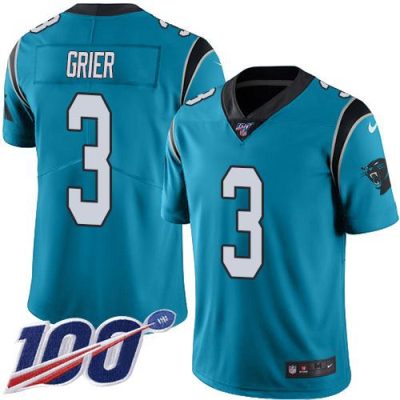 Nike Carolina Panthers #3 Will Grier Blue Alternate Stitched th Season Vapor Untouchable Limited Jersey