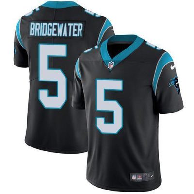 Nike Carolina Panthers #5 Teddy Bridgewater Black Team Color Stitched NFL Vapor Untouchable Limited Jersey