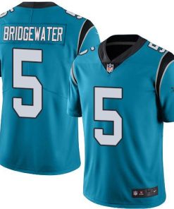 Nike Carolina Panthers #5 Teddy Bridgewater Blue Stitched NFL Limited Rush Jersey