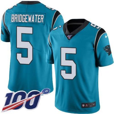 Nike Carolina Panthers #5 Teddy Bridgewater Blue Alternate Stitched th Season Vapor Untouchable Limited Jersey