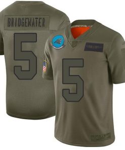 Nike Carolina Panthers #5 Teddy Bridgewater Camo Stitched NFL Limited 2019 Salute To Service Jersey