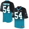 Nike Carolina Panthers #54 Shaq Thompson Black/Blue Stitched NFL Elite Fadeaway Fashion Jersey