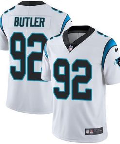 Nike Carolina Panthers #92 Vernon Butler White Stitched NFL Vapor Untouchable Limited Jersey