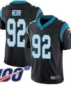 Nike Carolina Panthers #92 Zach Kerr Black Team Color Stitched th Season Vapor Untouchable Limited Jersey
