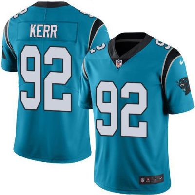 Nike Carolina Panthers #92 Zach Kerr Blue Stitched NFL Limited Rush Jersey