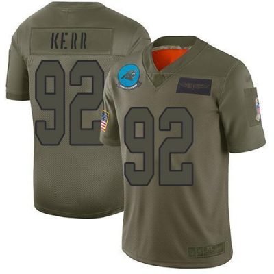 Nike Carolina Panthers #92 Zach Kerr Camo Stitched NFL Limited 2019 Salute To Service Jersey