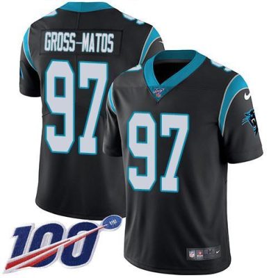 Nike Carolina Panthers #97 Yetur Gross-Matos Black Team Color Stitched th Season Vapor Untouchable Limited Jersey