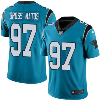 Nike Carolina Panthers #97 Yetur Gross-Matos Blue Alternate Stitched NFL Vapor Untouchable Limited Jersey