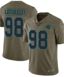 Nike Carolina Panthers #98 Star Lotulelei Olive Stitched NFL Limited 2017 Salute To Service Jersey