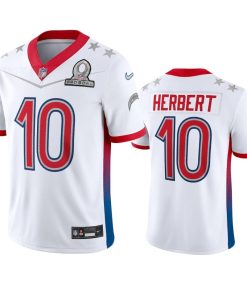 Nike Chargers #10 Justin Herbert NFL 2022 AFC Pro Bowl Game Jersey White