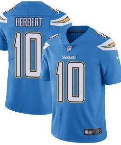 Nike Chargers #10 Justin Herbert Electric Blue Alternate Stitched NFL Vapor Untouchable Limited Jersey