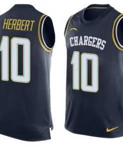 Nike Chargers #10 Justin Herbert Navy Blue Team Color Stitched NFL Limited Tank Top Jersey