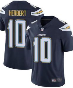 Nike Chargers #10 Justin Herbert Navy Blue Team Color Stitched NFL Vapor Untouchable Limited Jersey