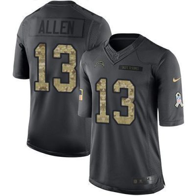 Nike Chargers #13 Keenan Allen Black Stitched NFL Limited 2016 Salute To Service Jersey